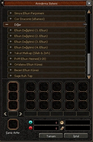 Lal Simyacı Premium Eşyalar üretim paneli